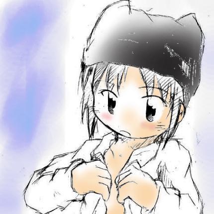 一寸楽描きに着色